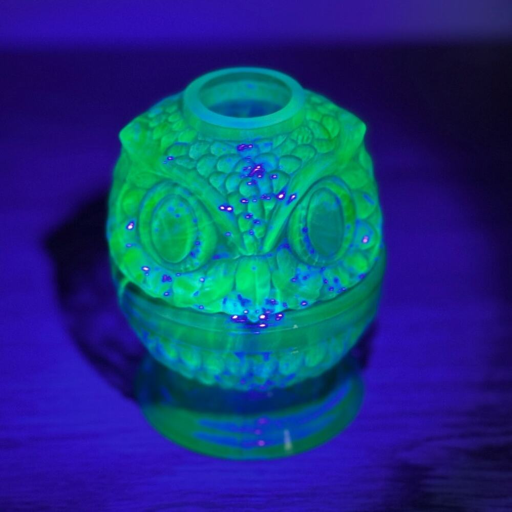 RARE! Cobalt Blue Fairy Lamp GLOWS